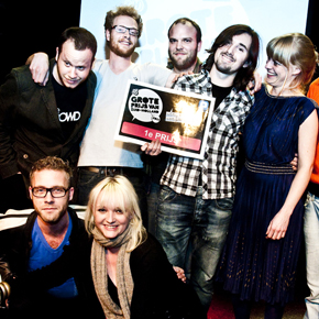 Maurice Bleeker aan de haal met het Singer Songwriter Goud van de GPZH 2011